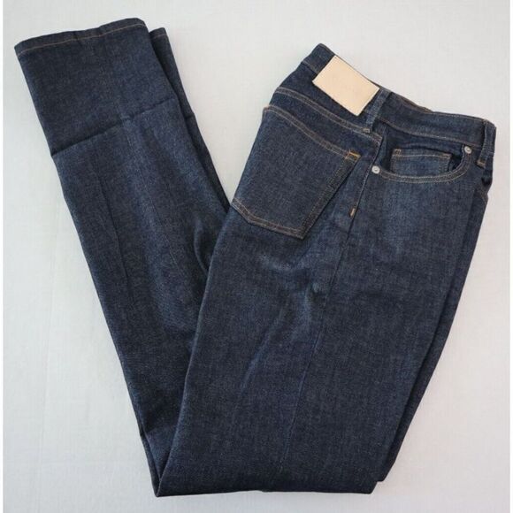 Everlane WW-ILS-4450 Women's Sz 23 Deep Blue The High Rise Straight Jeans - Picture 8 of 8